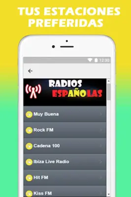 RadiosEspana android App screenshot 2